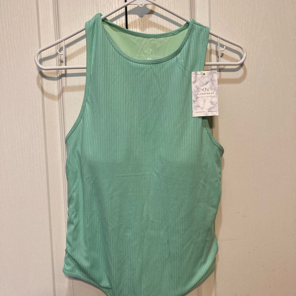 High Neck Bodysuit, Mint